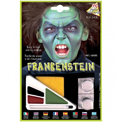 Halloween Schminkset Frankenstein mit Kopfbolzen