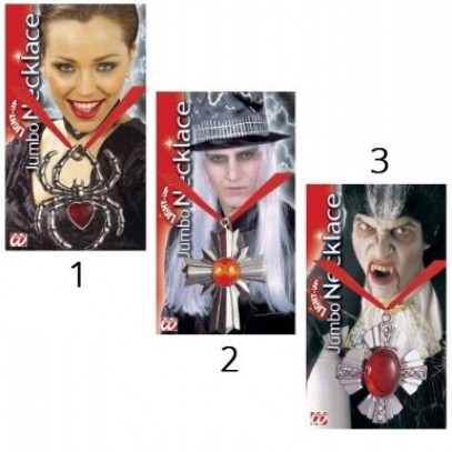 Leuchtende Halloween Jumbo Halskette 3-Styles