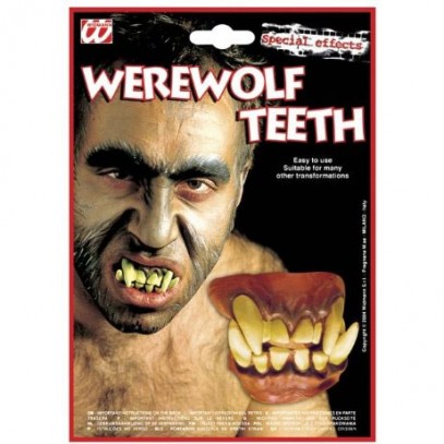 Gelbliche Werwolf Zähne - Gebiss
