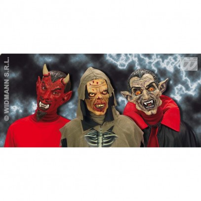 Latex Horrormaske Deluxe in 3 Styles 1