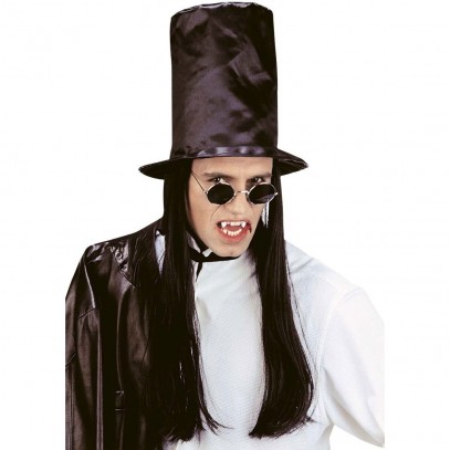 Vampir Lord Hut mit schwarzen Haaren