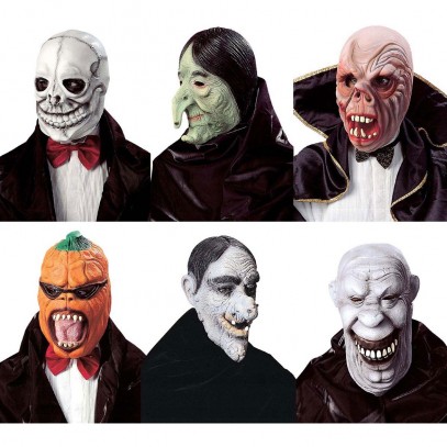 Klassische Halloween Maske in 6 Modellen