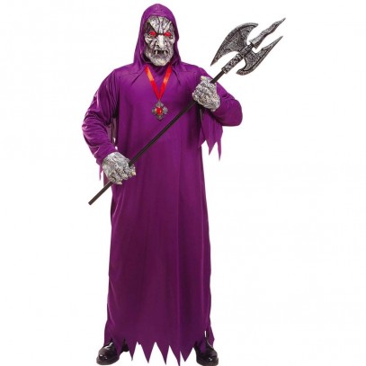 Vampir Kostüm Deluxe mit Kapuze und Händen