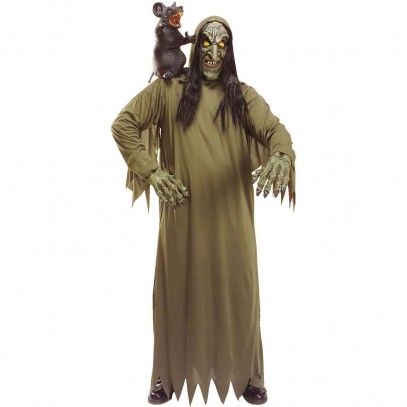 Hexen Kostüm Deluxe mit Kapuze und Händen