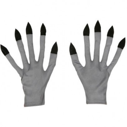 Graue Vampir / Zombie Handschuhe