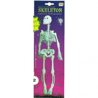 Neon Deko Skelett 35 cm