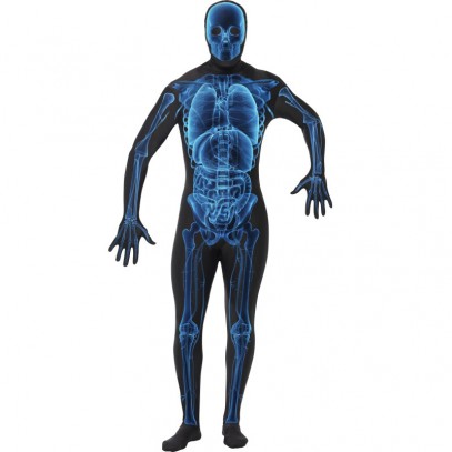 Skelett Röntgen Kostüm für Herren