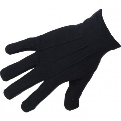Handschuhe schwarz mit Biese