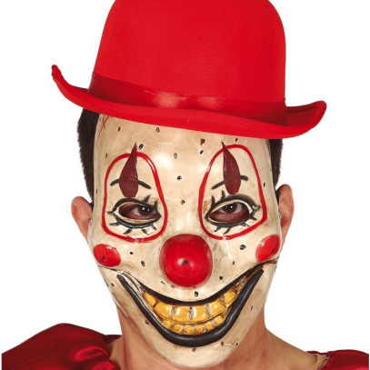 Porzellan Clown Maske für Erwachsene