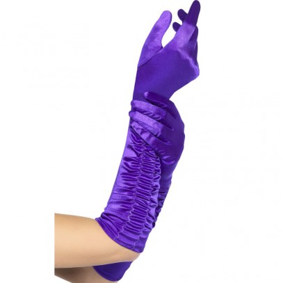 Verführerische violette Handschuhe 46cm