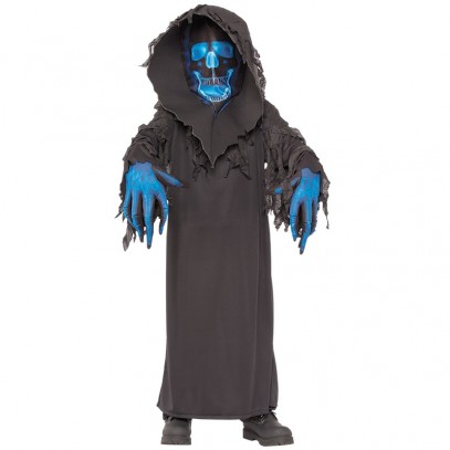 Skelett Robe mit Maske für Kinder