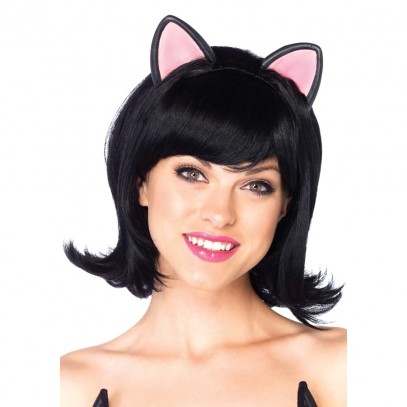 Katzen Perücke mit Ohren für Damen