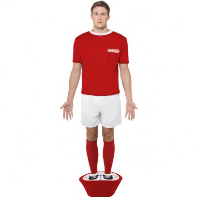 Kickerfigur Rot Herren Kostüm