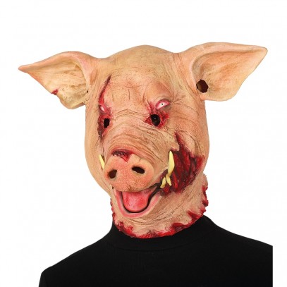 Grusel Zombie Schwein Maske