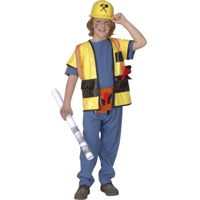 Bauarbeiter Kostüm für Kinder 2