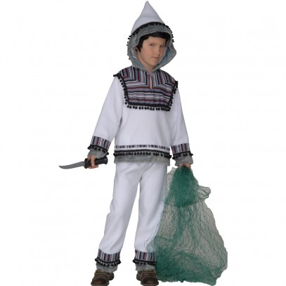 Wilder Eskimo Kostüm für Kinder 