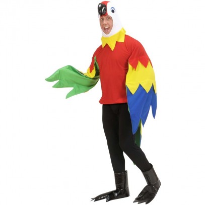 Bunter Papagei Kostüm für Erwachsene 1