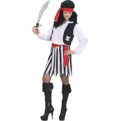 Klassisches Piraten Kostüm für Damen