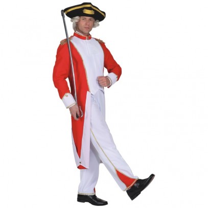 Gardemajor Herren Kostüm rot