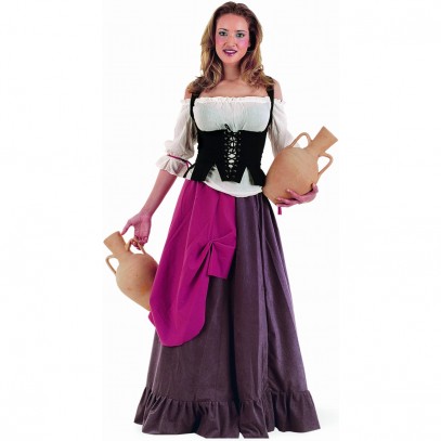 Mittelalter Wirtsfrau Kostüm Deluxe