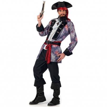 Crazy Captain Piraten Kostüm Deluxe