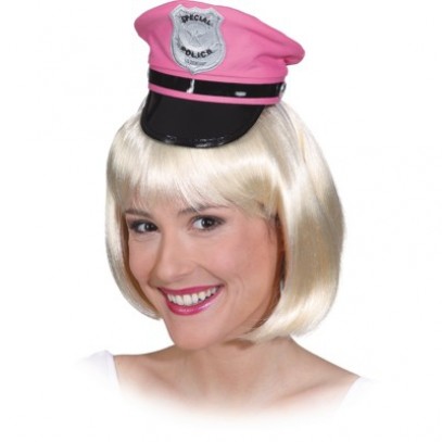 Polizei Minihut in pink
