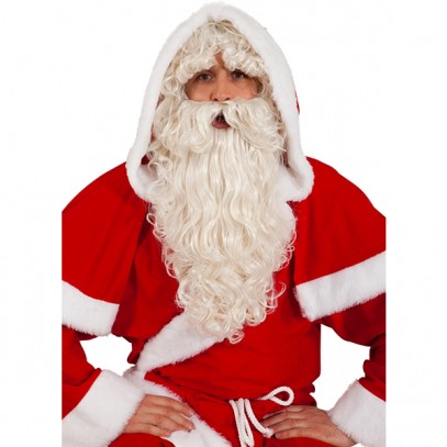 Santa Claus Perücke mit Bart und Augenbrauen