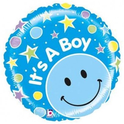 Smiley Folienballon It's a Boy