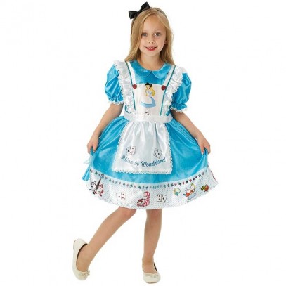 Alice im Wunderland Deluxe Kostüm für Kinder
