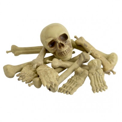 Knochen und Totenkopf Set