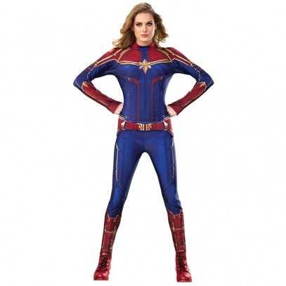 Lizenziertes Captain Marvel Hero Damen Kostüm