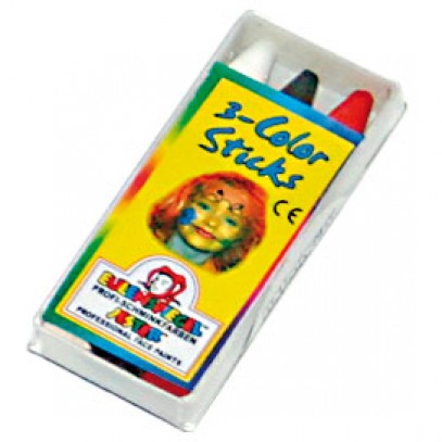 3 Farben Color-Sticks Schminkstifte