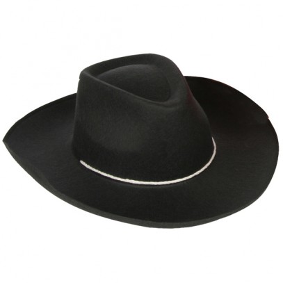 Cowboy Hut für Erwachsene schwarz