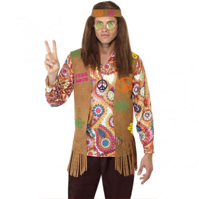Hippie Weste mit Stirnband