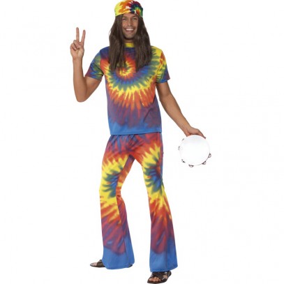 Hippie Kostüm Rainbow-Man 1