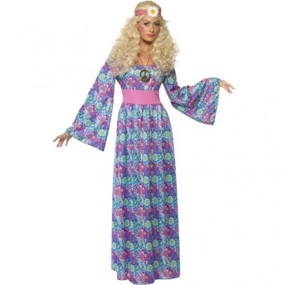 Hippie Blumenkind Kostüm für Damen 1