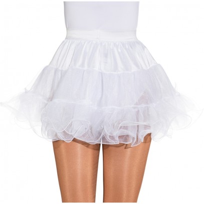 Petticoat mit Drahtkante weiß
