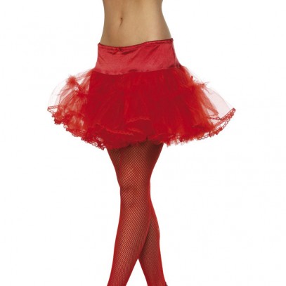 Roter Tüll-Petticoat