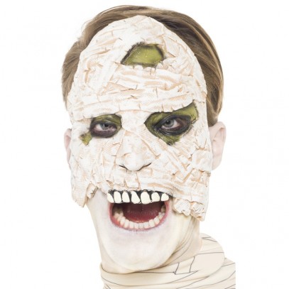 Aufgeweckter Zombie Latex Maske