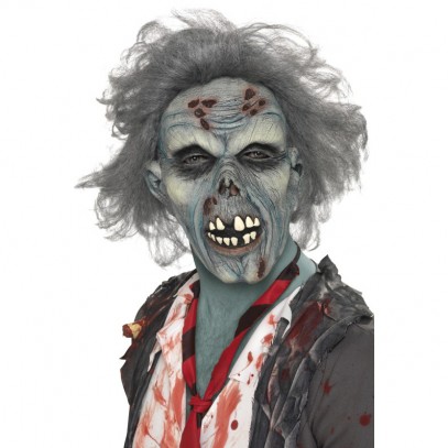 Zombie Vater Maske mit Haaren