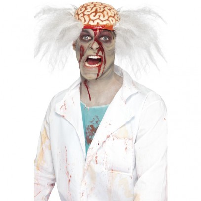 Mr.Brain Zombie Perücke mit Haaren