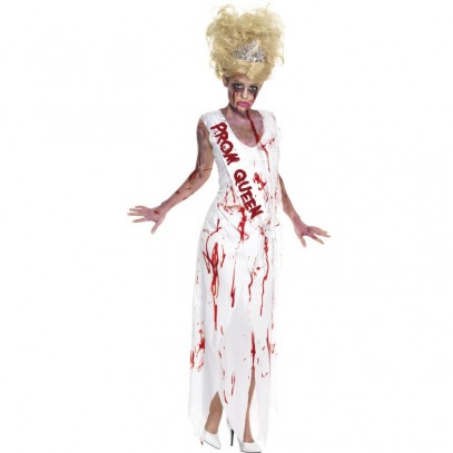 Highschool Horror Zombie Ballkönigin Kostüm