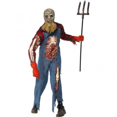 Zombie Kostüm Horror-Farmer 1