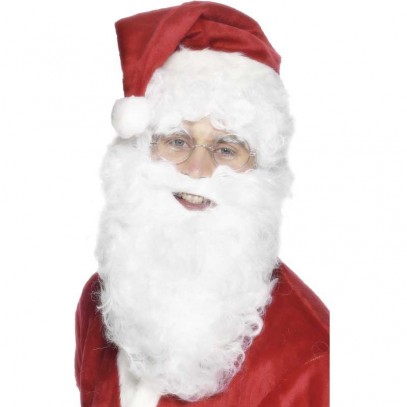 Klassischer Weihnachtsmann-Bart 28cm
