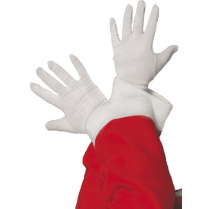Weiße Santa Handschuhe