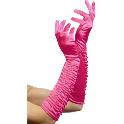 Verführerische purpurrote Handschuhe 46cm