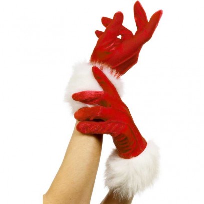 Miss Santa Handschuhe mit Saum