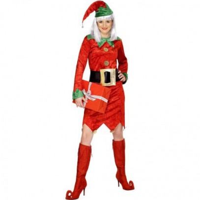 Sexy Weihnachtshelferin Kostüm
