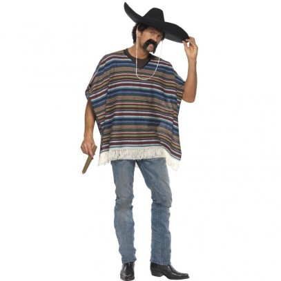 Classico Poncho Mexikaner Kostüm
