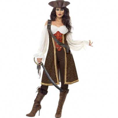 Hochsee-Piratin Kostüm 1